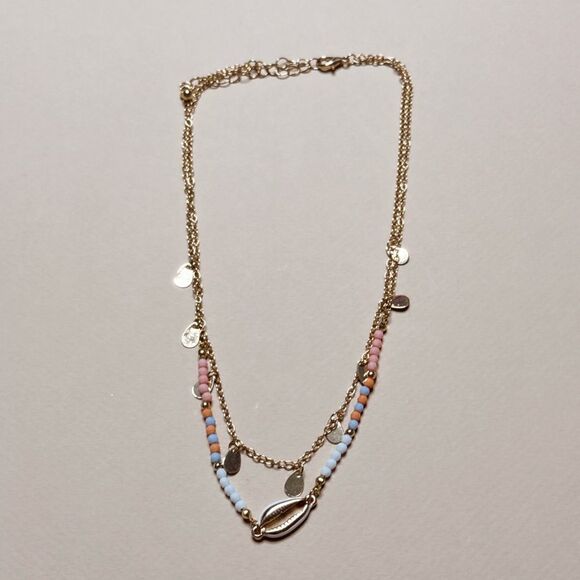 Multicolor Beaded Necklace S956 - Picture 3 of 4